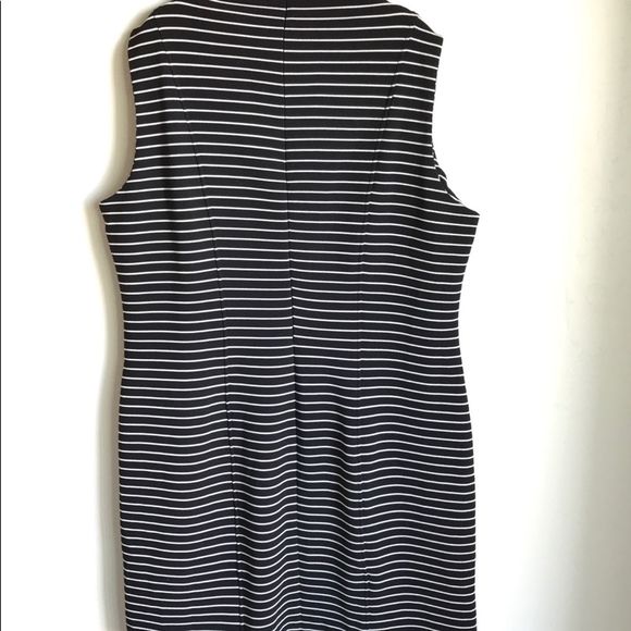 NWTS Ashley Stewart Dress Plus Size Black White Stripes - Picture 3 of 6